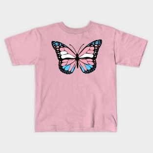 Transgender Butterfly Kids T-Shirt